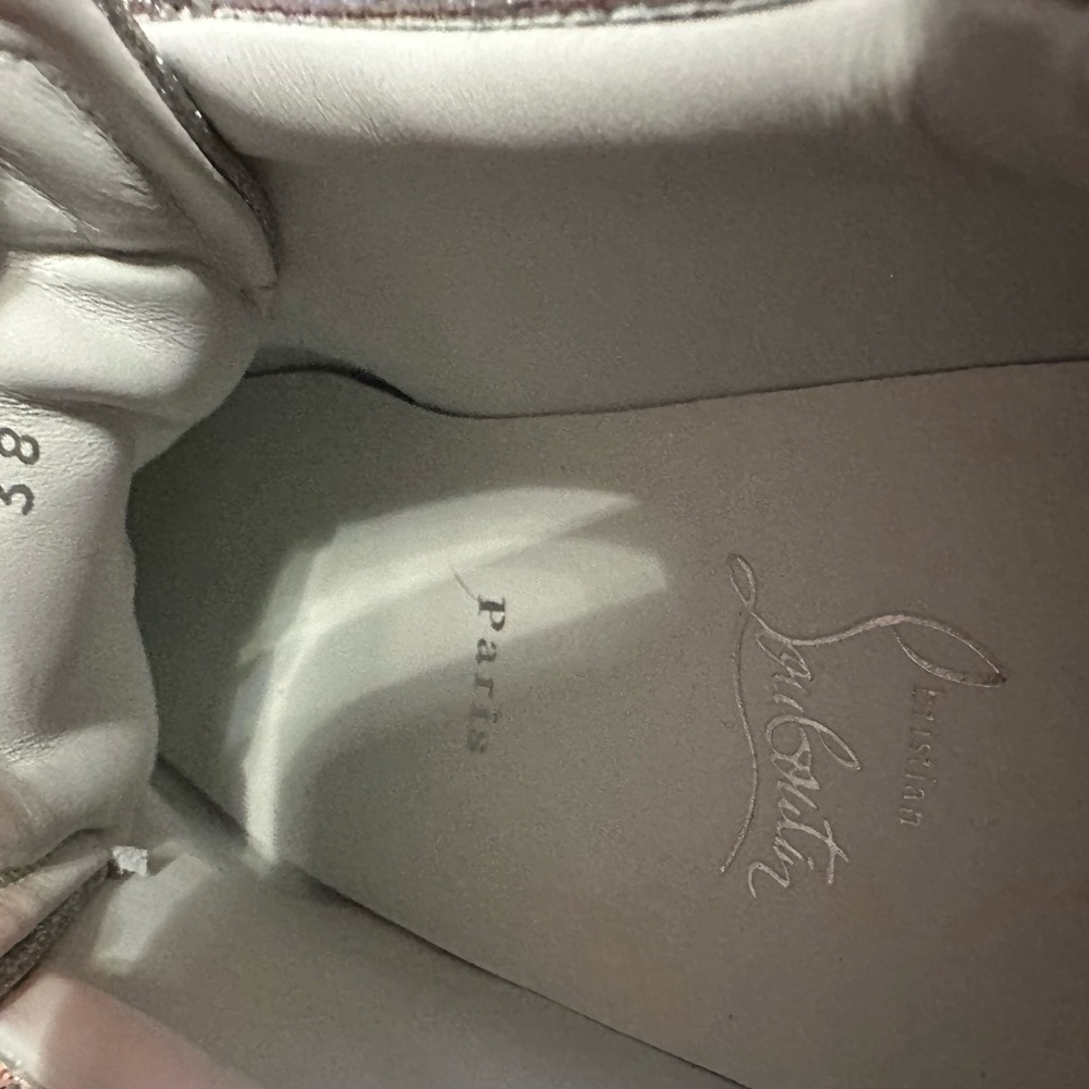 Sold out Christian Louboutin Loubishark Glittered  sneakers size 38 - Picture 11 of 16